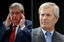 Jean-Luc Mélenchon et Vincent Bolloré