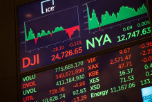 Au sein de Wall Street, la Bourse américaine (Illustration)