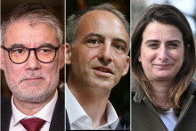 Olivier Faure, Raphaël Glucksmann et Marine Tondelier