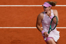 Mirra Andreeva à Roland-Garros (Paris), le 6 juin 2026