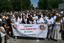 La marche blanche en l'honneur de Lyhanna à Fleurance (Gers), le 7 juin 2026