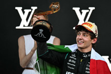 Kimi Antonelli sur le podium à Monaco