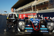 Frédéric Sausset sur le circuit des 24 heures du Mans 2016