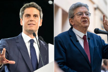 Gabriel Attal et Jean-Luc Mélenchon