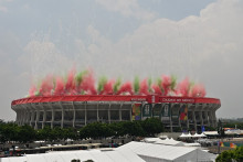 Le stade Azteca de Mexico lors de la cérémonie d'ouverture de la Coupe du monde, le 11 juin 2026.