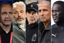 Sébastien Migné (Haïti), Sébastien Desabre (RD Congo), Rudi Garcia (Belgique), Sabri Lamouchi (Tunisie), Emerse Faé (Côte d'Ivoire).