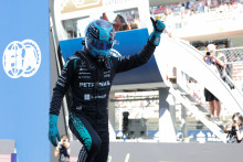 George Russell (Mercedes), auteur de la pole position du GP de Catalogne, samedi 13 juin 2026.