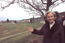 Bernadette Chirac à Sarran le 27 février 1998
