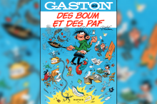 La couverture du nouvel album de Gaston Lagaffe, "Des Boum et des Paf", à paraître en octobre 2026.