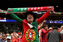 Un supporter du Portugal avant le match de Coupe du monde face à la République démocratique du Congo à Houston, le 17 juin 2026.