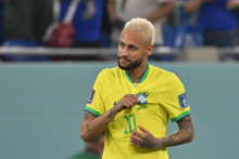 Neymar avec le Brésil au Qatar le 5 décembre 2022