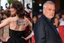 L'actrice Sand Van Roy et le réalisateur Luc Besson