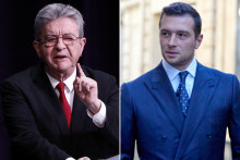 Jean-Luc Mélenchon et Jordan Bardella