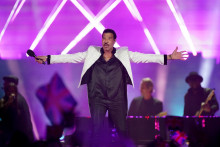 Le chanteur Lionel Richie s'est produit sur scène
