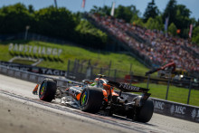 La McLaren de Lando Norris lors du GP d'Autriche 2025