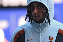 Michael Olise arrive au stade de Philadelphie avant France-Paraguay en huitièmes de finale de la Coupe du monde, le 4 juillet 2026.