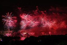 Le feu d'artifice tiré ce samedi 4 juillet depuis Washington pour célébrer les 250 ans de l'indépendance américaine.