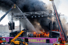 Un incendie sur le Vieux Port de Marseille, le 5 juillet 2026