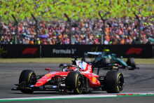 La Ferrari de Charles Leclerc à Silverstone