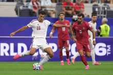 L'Espagnol Rodri au duel avec le Portugais Bruno Fernandes lors du huitième de finale de la Coupe du monde, le 6 juillet 2026 à Dallas.