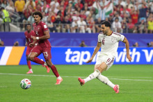 Mikel Merino ouvre le score contre le Portugal avec l'Espagne à la Coupe du monde en huitièmes de finale, le 6 juillet 2026 à Dallas.