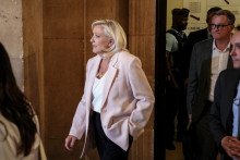 Marine Le Pen au palais de justice le 7 juillet 2026.