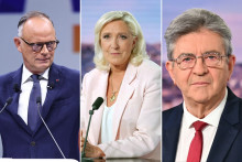 Édouard Philippe, Marine Le Pen et Jean-Luc Mélenchon