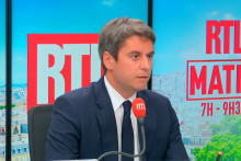 Gabriel Attal, dans le studio de RTL le 9 juillet 2026