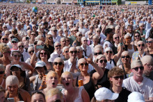 Pitbull à son concert à Hyde Park le 10 juillet 2026 à Londres.