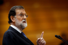 Le Premier ministre espagnol Mariano Rajoy, à Madrid le 27 octobre 2017