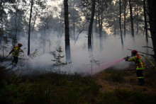 L'incendie en forêt de Fontainebleau le 13 juillet 2026.
