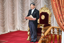 L'empereur du Japon Naruhito le 20 février 2026 face à la Diète