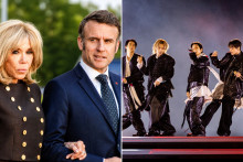 Le couple présidentiel au concert de BTS ce vendredi 17 juillet.
