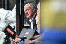 Le sélectionneur de l'équipe de France, Didier Deschamps, lors du match pour la troisième place de la Coupe du monde de football opposant la France à l'Angleterre, au Miami Stadium de Miami, le 18 juillet 2026.