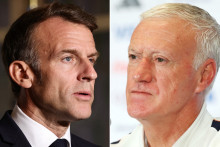 Emmanuel Macron et Didier Deschamps