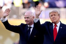 Donald Trump et Gianni Infantino lors de la finale de la Coupe du monde, le 19 juillet 2026