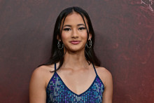 L'actrice américaine Kaylee Hottle lors de l'avant-première de "Godzilla vs. Kong" en 2024.