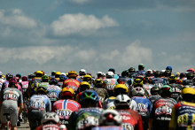 Le peloton du Tour de France le 17 juillet 2026.