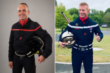 Anthony Berthome et Wilfried Schmitter, les deux pompiers morts en combattant l'incendie de Mérignac le mardi 21 juillet