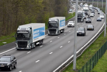 Une portion d'autoroute en Belgique.