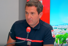 Éric Brocardi, porte-parole des sapeurs-pompiers de France, le 25 juillet 2026
