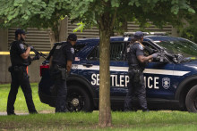 La police de Seattle en action lors d'une fusillade survenue le dimanche 26 juillet.