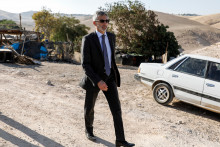 Pierre Cochard, l'ambassadeur de France en Iran, le 13 juillet 2018 dans l'est de Jérusalem.