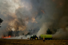 Les incendies en Gironde, près de Bordeaux, le 26 juillet 2026.