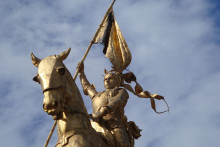 Une statue de Jeanne d'Arc. (Illustration)