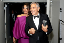 George Clooney et son épouse Amal Clooney à New York le 27 avril 2026.