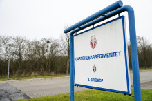 L'écusson de la caserne d'Antvorskov, à Slagelse, au Danemark