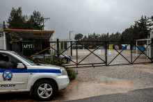 Une voiture de police en Grèce