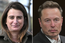 Marine Tondelier et Elon Musk