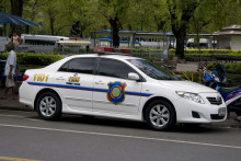 Une voiture de police en Thaïlande (image d'illustration)